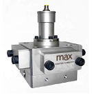 マックスマシナリー(Max Machinery)<br />4-ラジアルピストンタイプ流量計<br />測定レンジ 0.05～35L/min